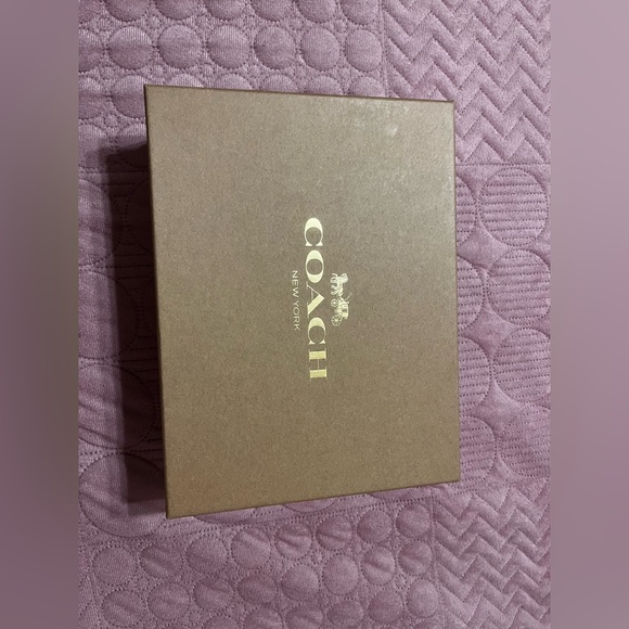 Coach Anna Foldover Clutch Crossbody And Card Case Set Signature CR982 - Picture 10 of 12